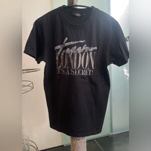 Trapstar 100% cotton Black it’s a secret tee with textured embroidery